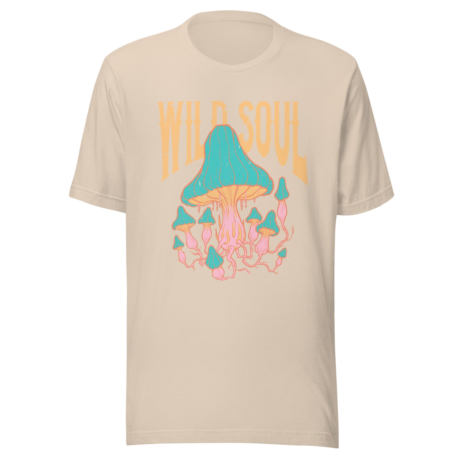 Wild Soul T-Shirt Retro Style T-Shirt, Hippie Mushroom Tee Vintage Inspired Cotton T-Shirt Comfort Colors T-Shirt Oversized Tee
