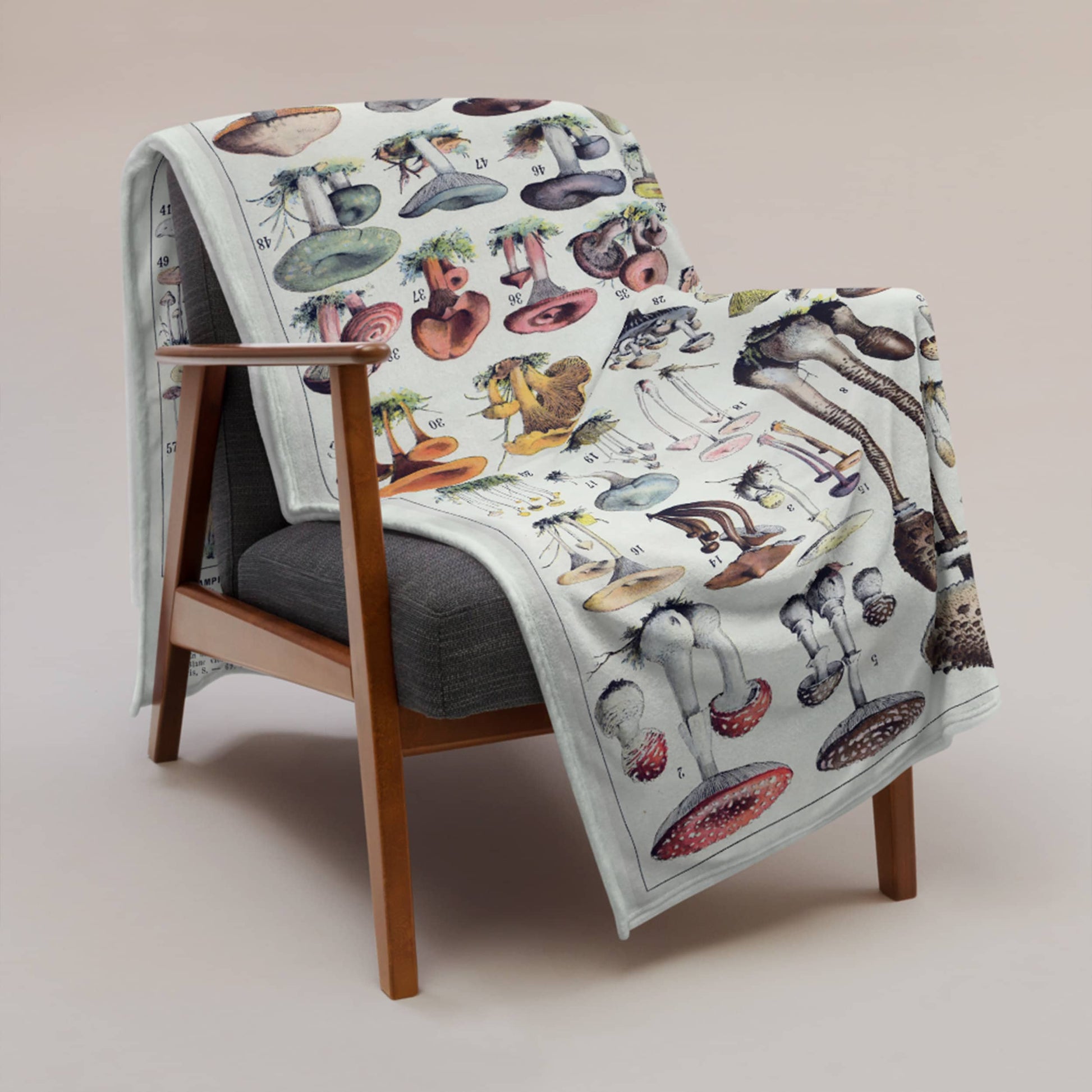  Mushrooms Couch Throw Blanket