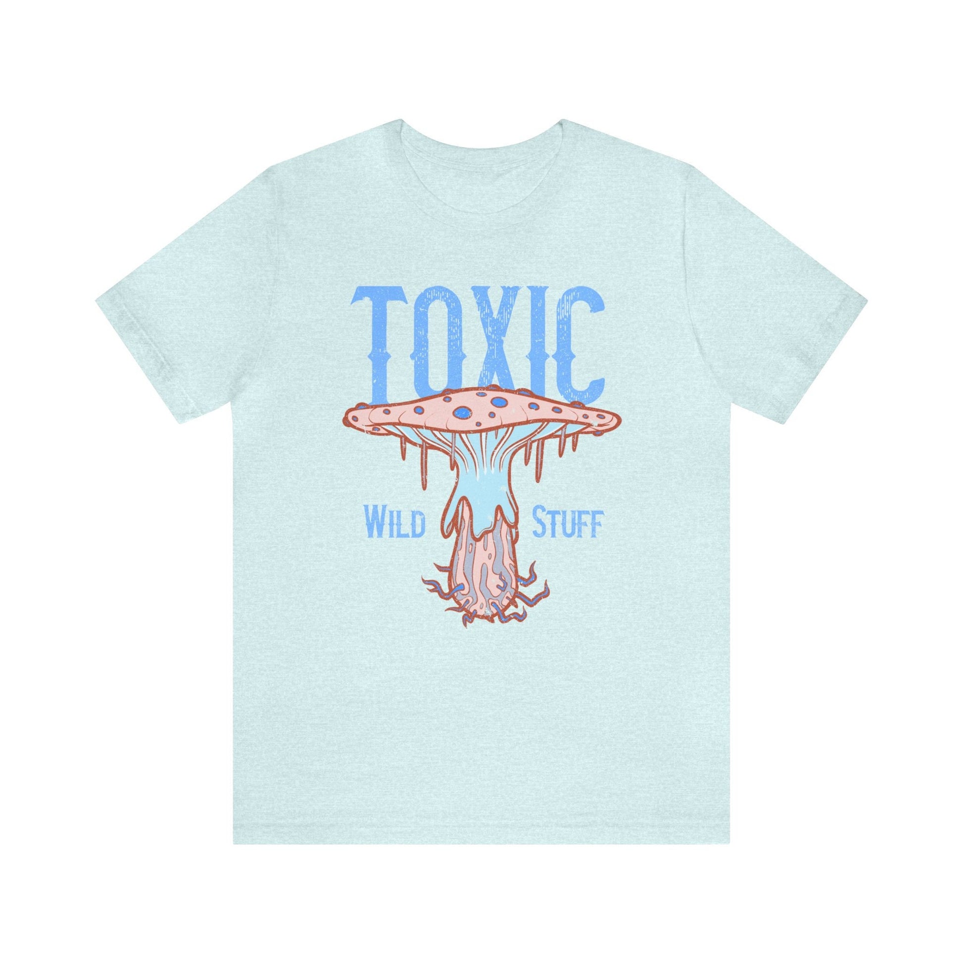 Toxic Blue Boho Mushroom Tee Comfort Colors Tee Gift Idea Retro 70’ Shirt Hippie Style Vintage Life Style Shirt Retro Boho Apparel Gift Idea